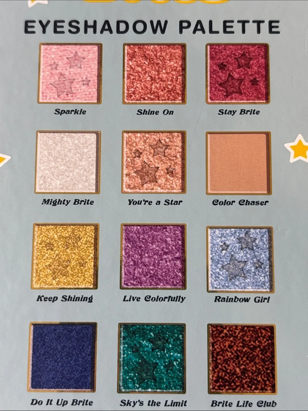 Rainbow Brite 12 count Eyeshadow Palette SEALED with Mirror